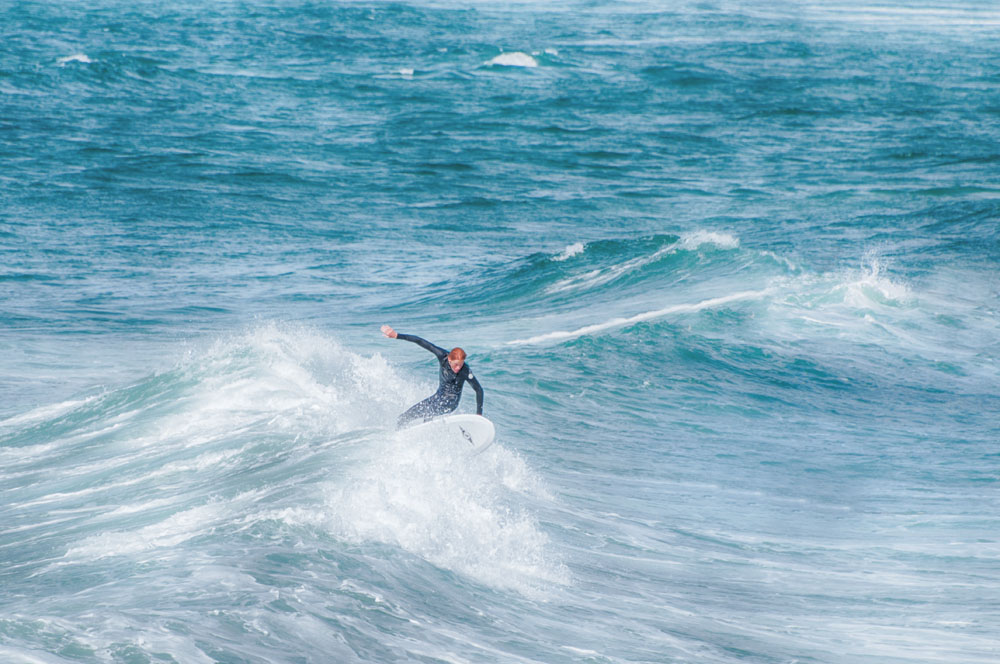 Surfer an  la Torche , der Spitze der Fackel - Fotografie Gudrun Itt ©